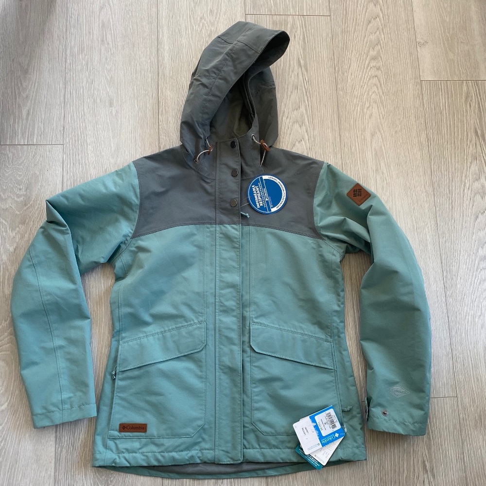 NEW! Columbia Cypress Crossing ~ WATERPROOF ~ Hooded Jacket Omni Tech Women's M